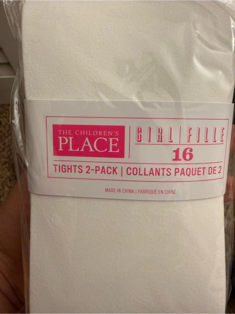 The Children's Place White Girls' Tights - 2 Pack